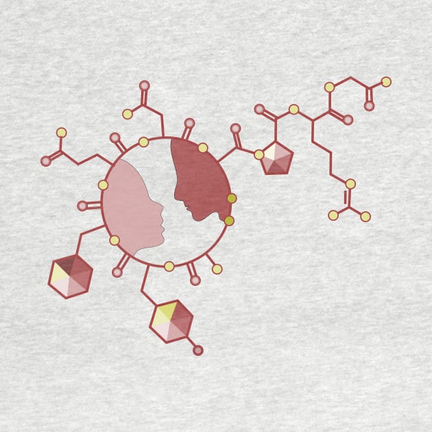 oxytocin hormone molecule by nv-arty